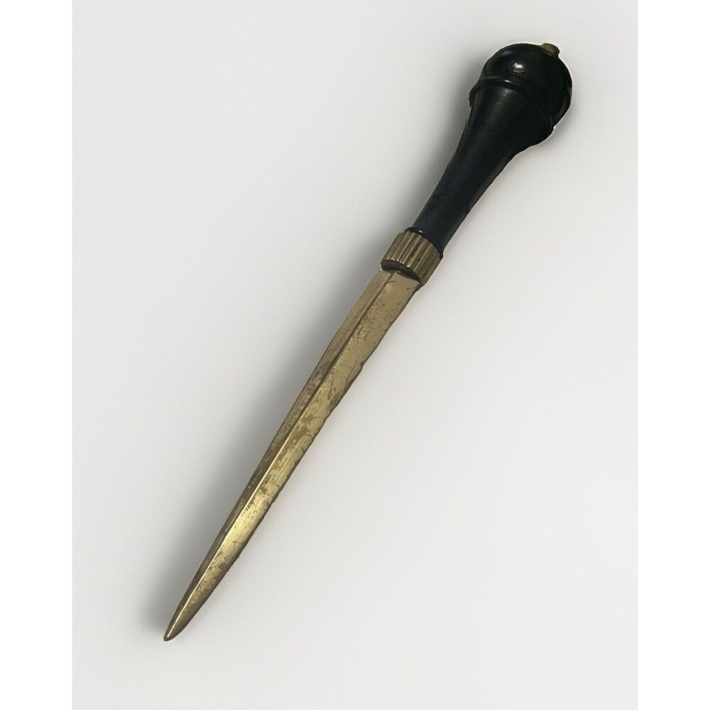 Brass with Wood Handle Letter Opener Office Vintage Decor